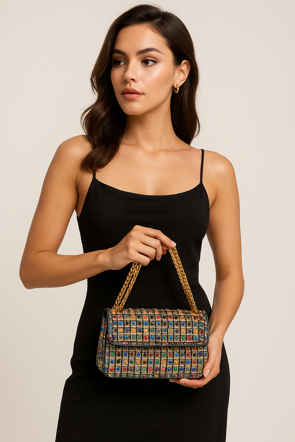 Diamond Clutch Evening Bags – Personalized Square Design