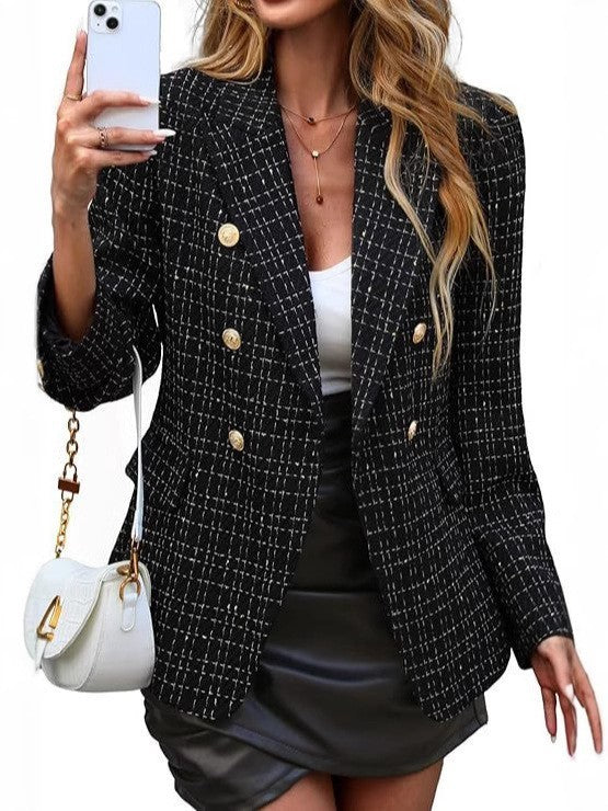 Women’s Clothing Solid Color Suit Autumn Simplicity Style Coats