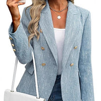 Women’s Clothing Solid Color Suit Autumn Simplicity Style Coats